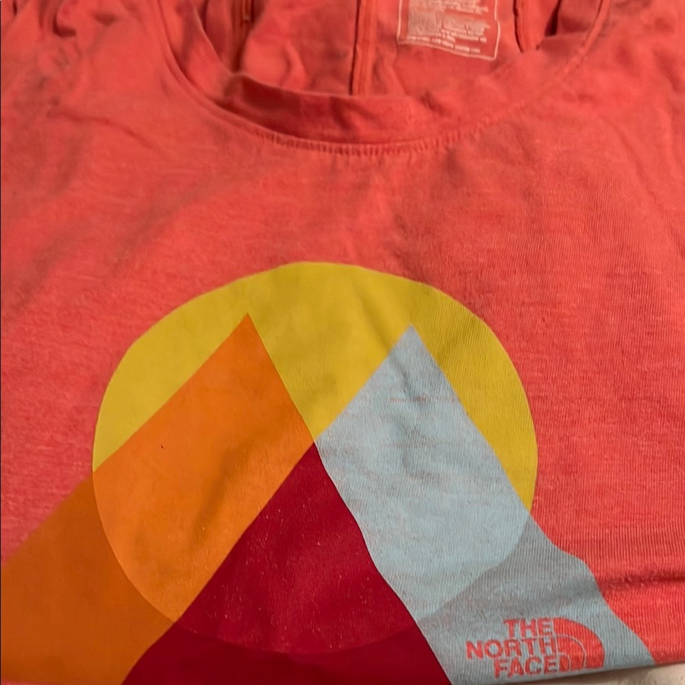 The North Face Red and Orange Tank Top